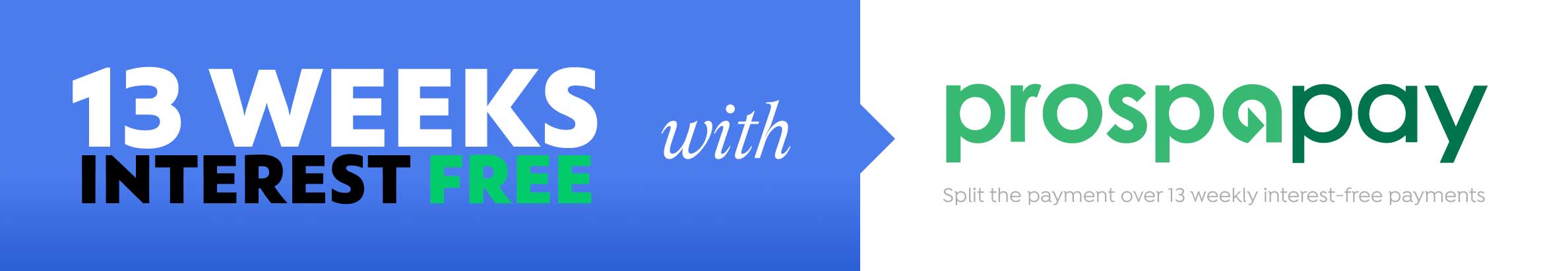 13 Weeks interest-free with ProspaPay and Cash Register Warehouse. Click for more information.