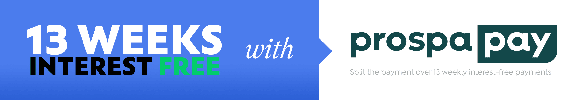 13 Weeks interest-free with ProspaPay and Cash Register Warehouse. Click for more information.