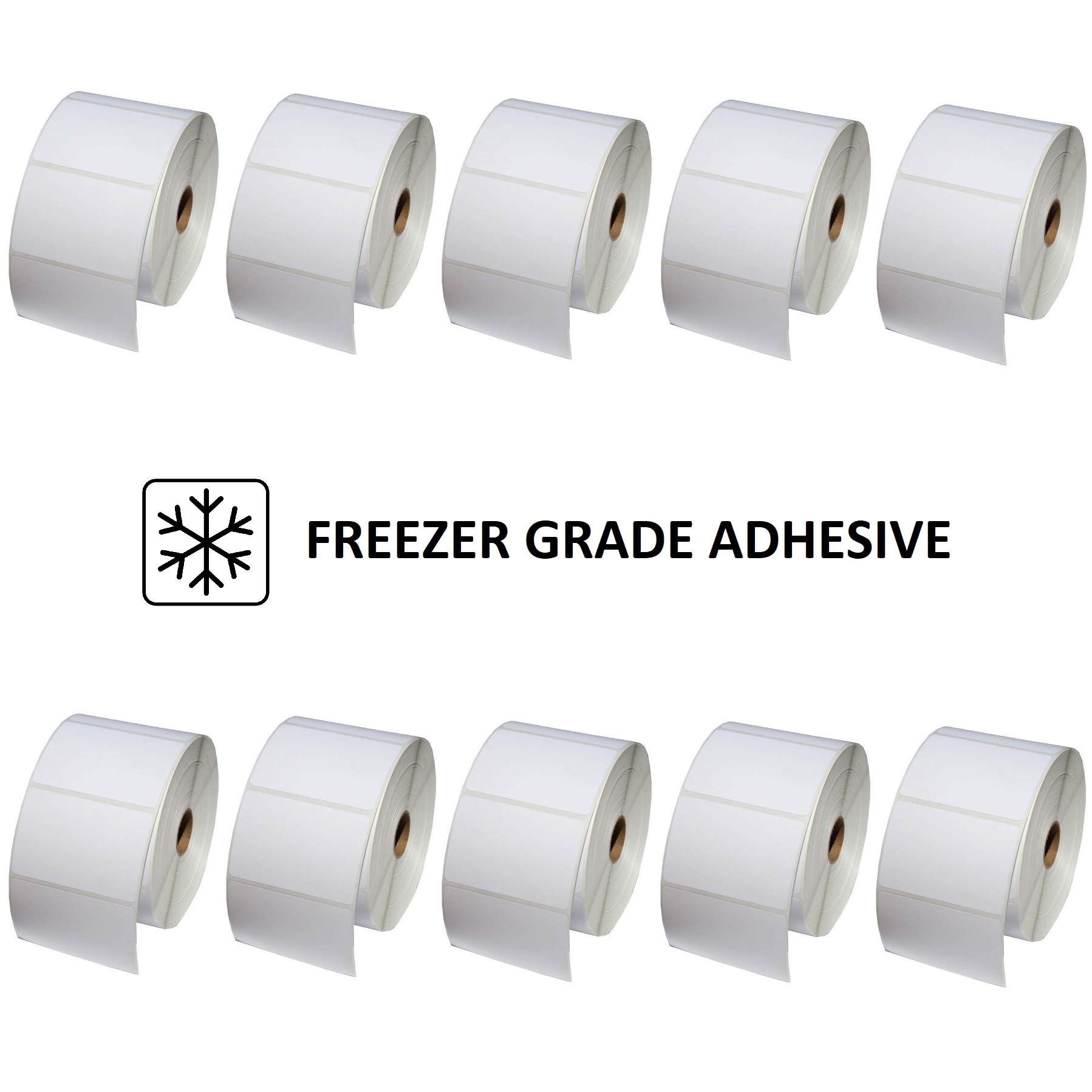 View 100x65 Freezer Direct Thermal Labels with 38mm Core - 10 Rolls
