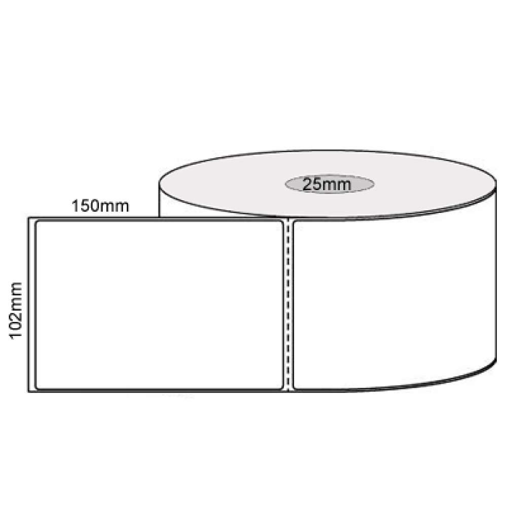 View 102mm X 150mm  Direct Thermal Labels Per Roll