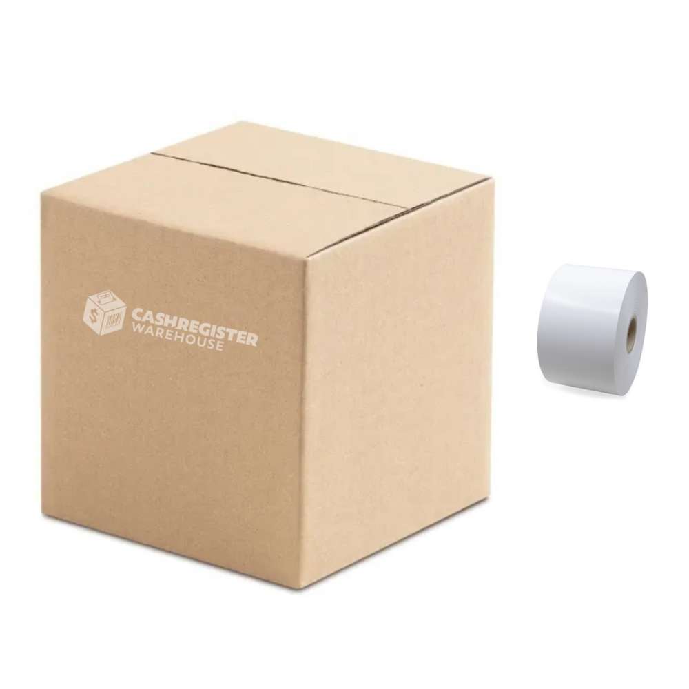 80mm x 80mm Removeable Adhesive Linerless Label Rolls - Box of 20