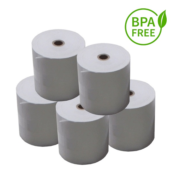 80x80 BPA Free Thermal Paper Rolls - 24 Rolls - TBF8080 - Cash Register ...