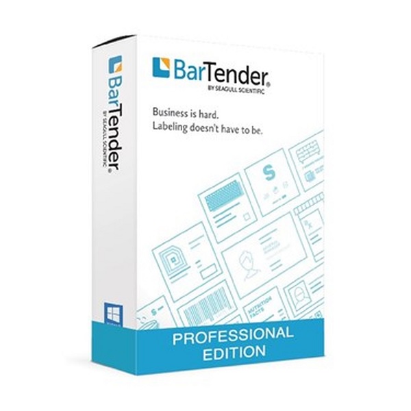 BarTender Professional Barcode & Labeling Software - Application License + 1 Printer Licence