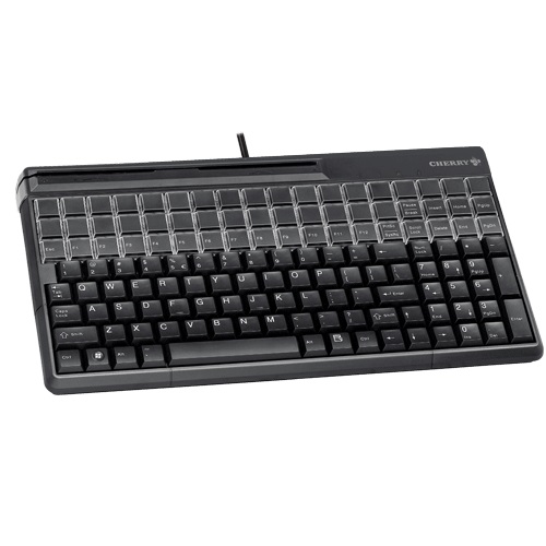 View Cherry SPOS 61410 Qwerty Keyboard with MSR USB Black