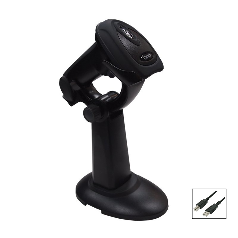 View Cino F780 USB Barcode Scanner with Hands Free Stand