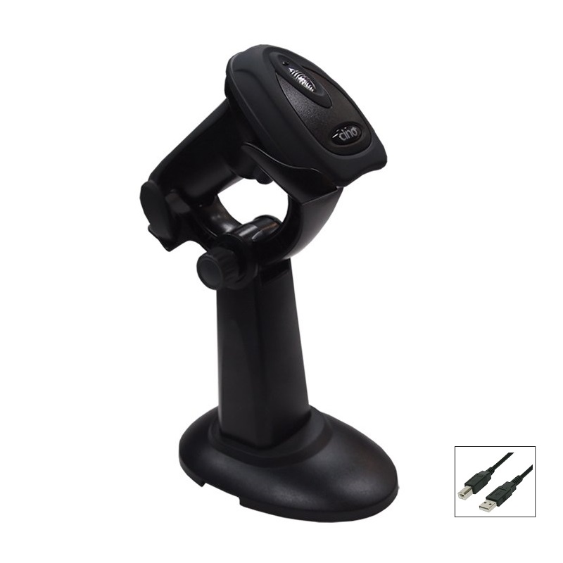 Cino F780 USB Barcode Scanner with Hands Free Stand