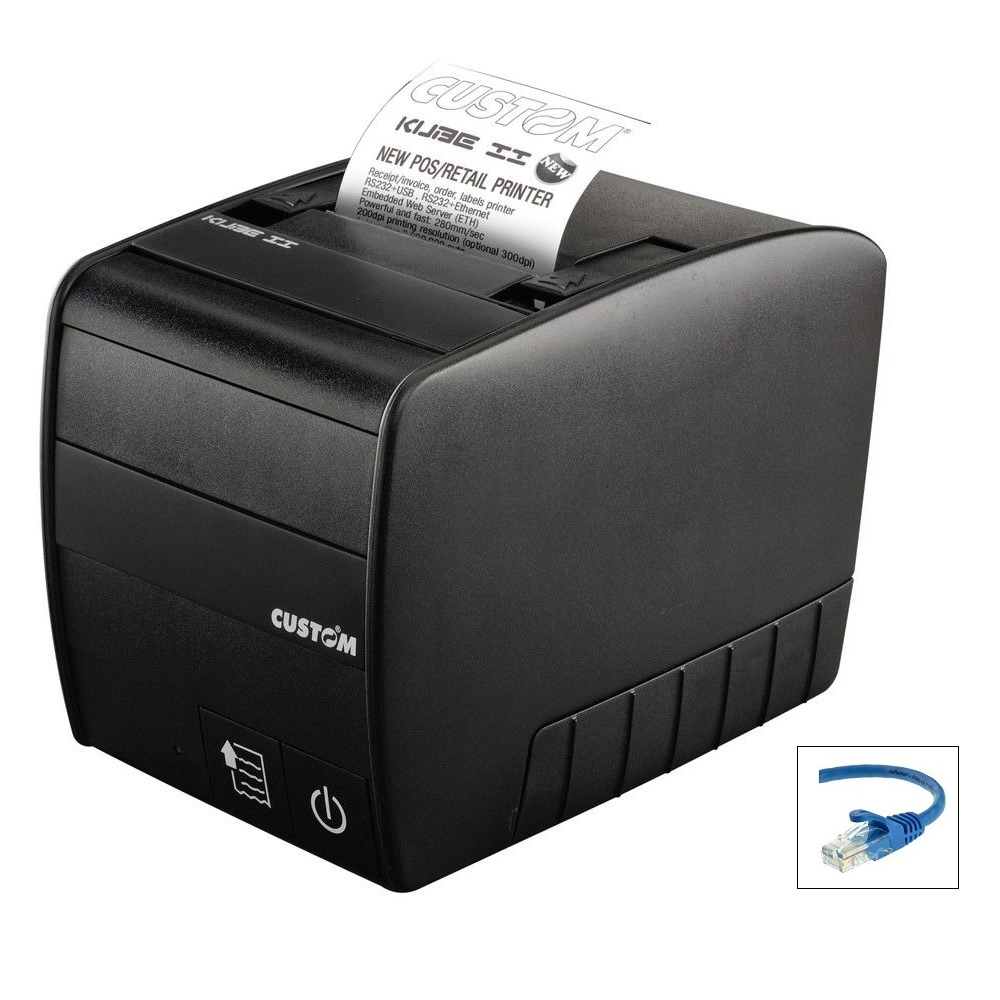 Custom Kube II Thermal Receipt Printer Ethernet