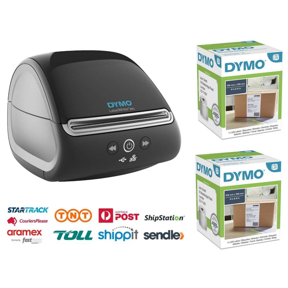 DYMO LabelWriter 5XL Shipping Label Printer Bundle