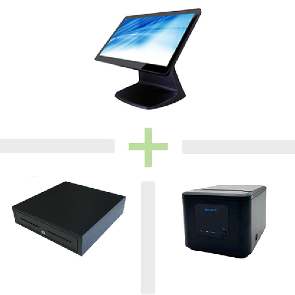 Element CA250W POS Terminal with RW80 MKII USB Printer & Cash Drawer Bundle