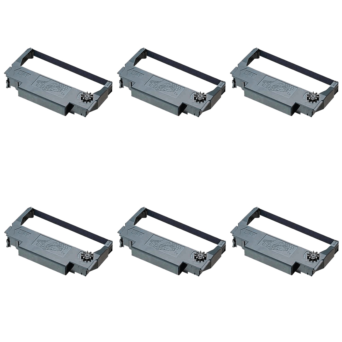 Epson ERC38 Ink Ribbon Black - 6 Pack