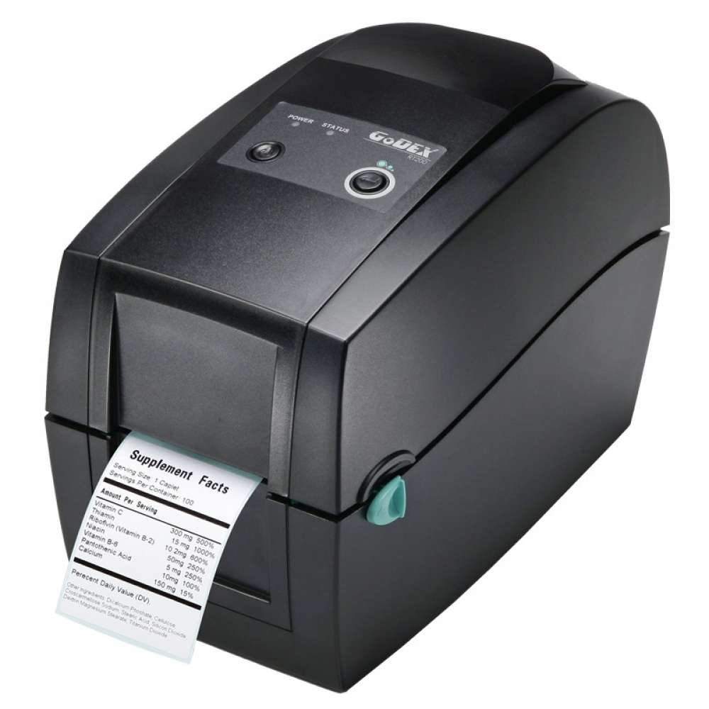View GoDEX RT230 2" 300dpi Direct Thermal & Thermal Transfer Label Printer