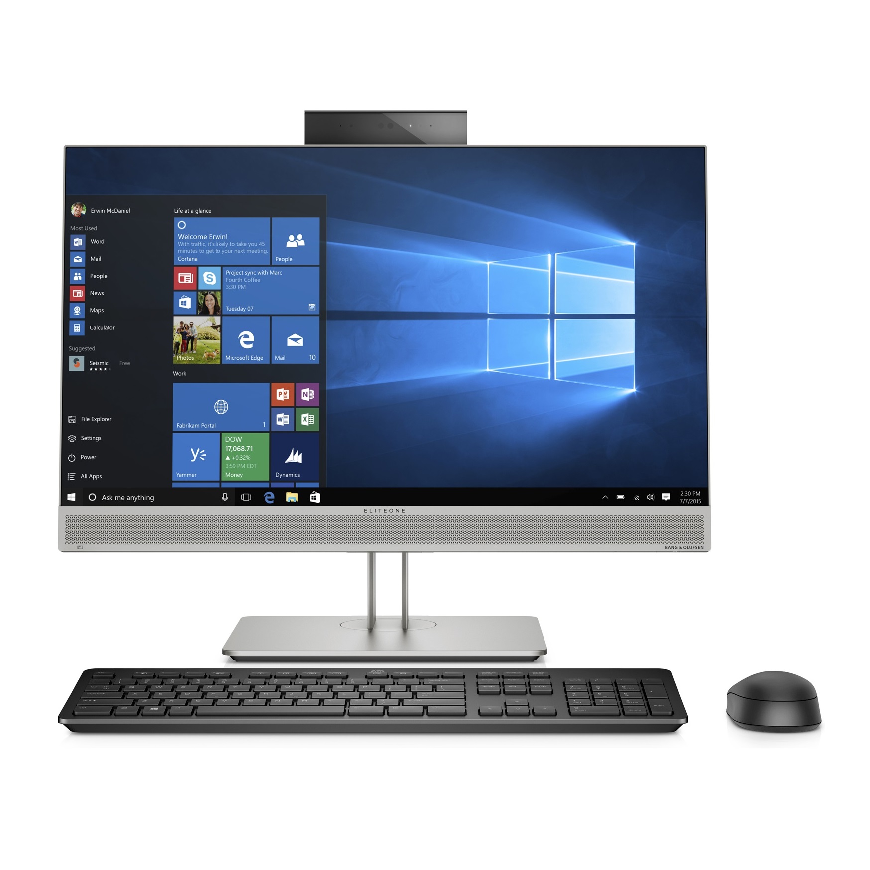View HP EliteOne 800 G5 23.8" All-in-One Touch Screen Computer