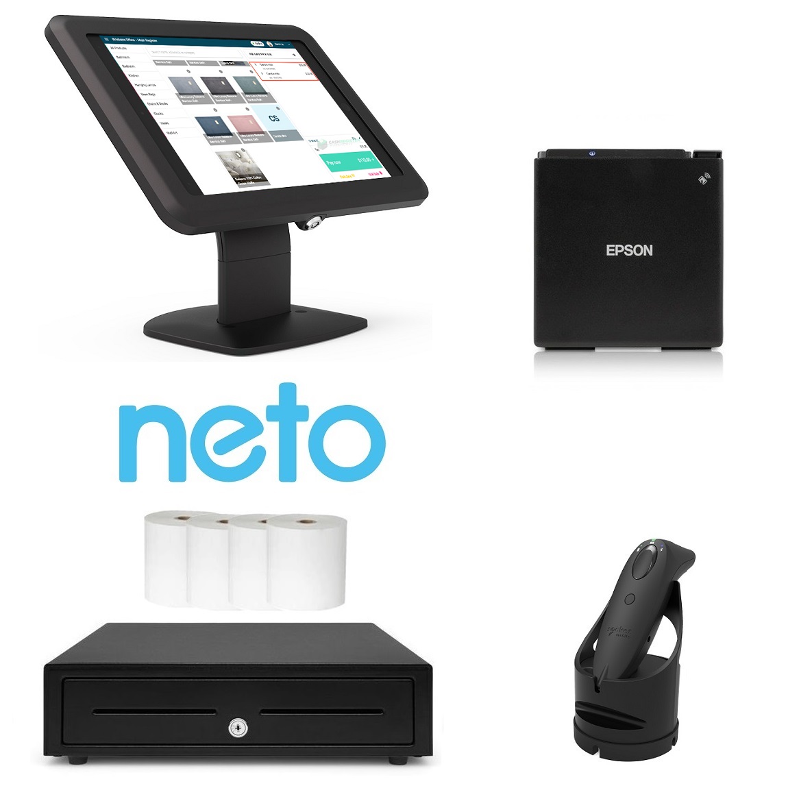 View Neto Evo Retail iPad POS Bundle with Bluetooth Barcode Scanner