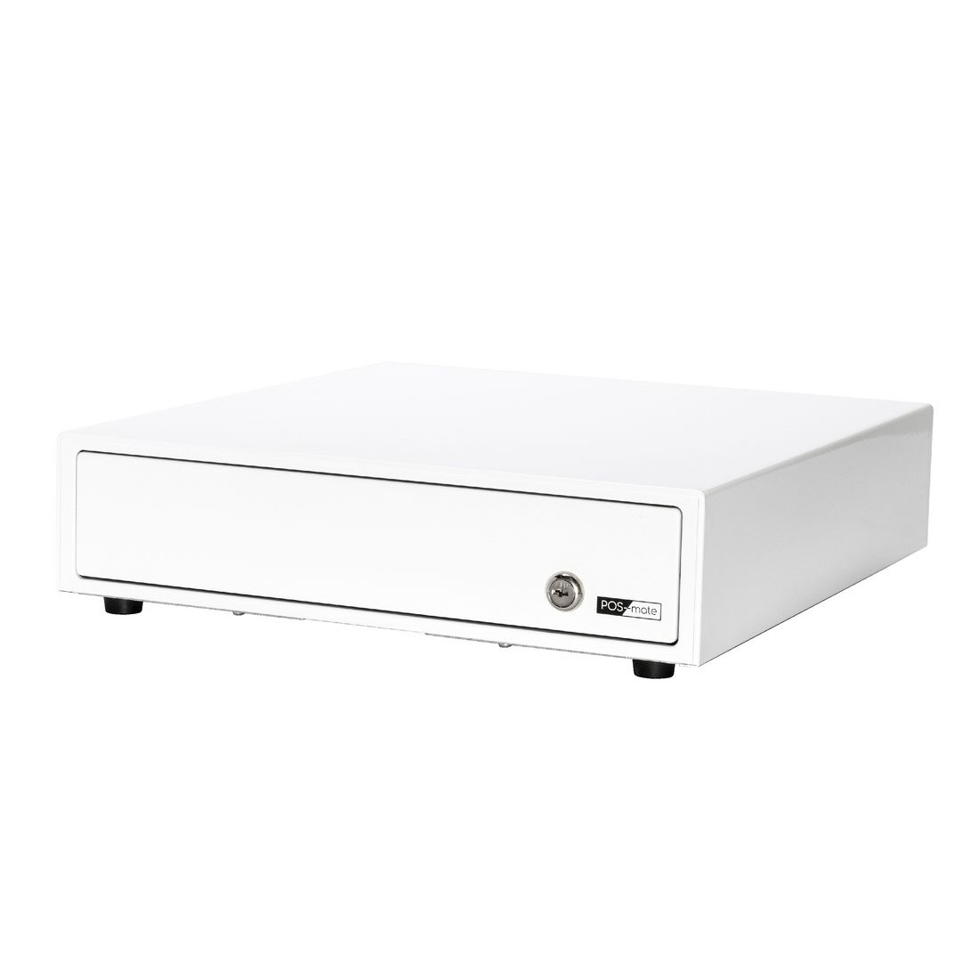 POS-Mate Compact Manual Cash Drawer Gloss White