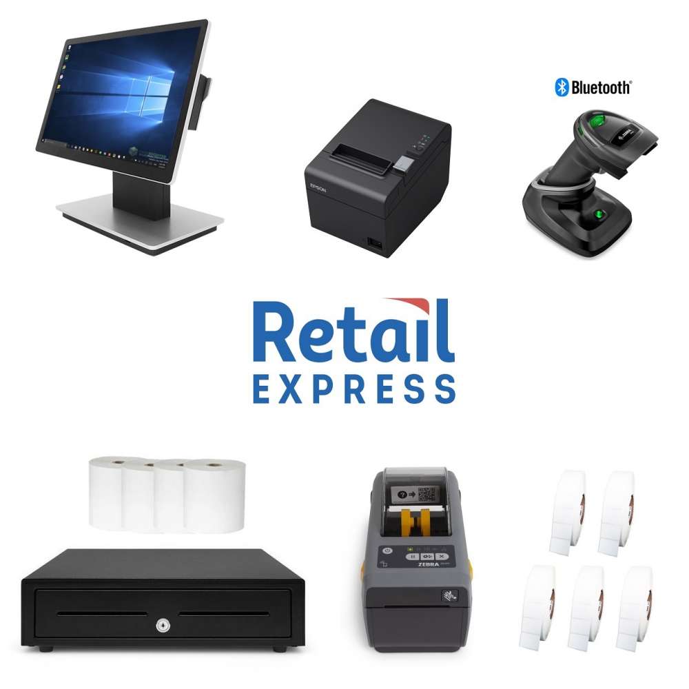Retail Express POS Hardware Bundle #14 POS System Hardware Bundle  RXPHB14 Cash Register Warehouse