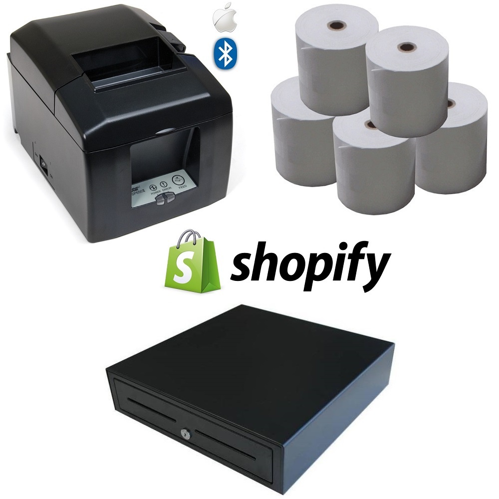 Shopify POS Hardware Bundle 2 iPad Bluetooth TSP654II Bluetooth