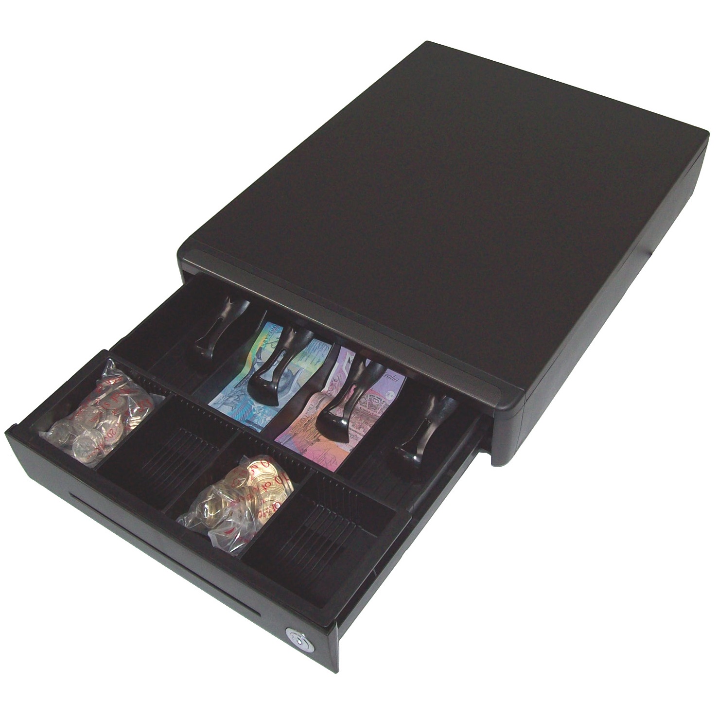 View Sam4s Small Compact Cash Drawer 24v