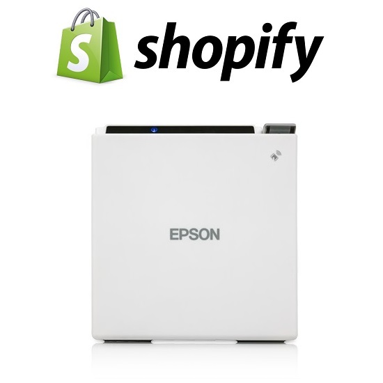 View Shopify POS Compatible Epson TM-M30II Bluetooth Thermal Receipt Printer White