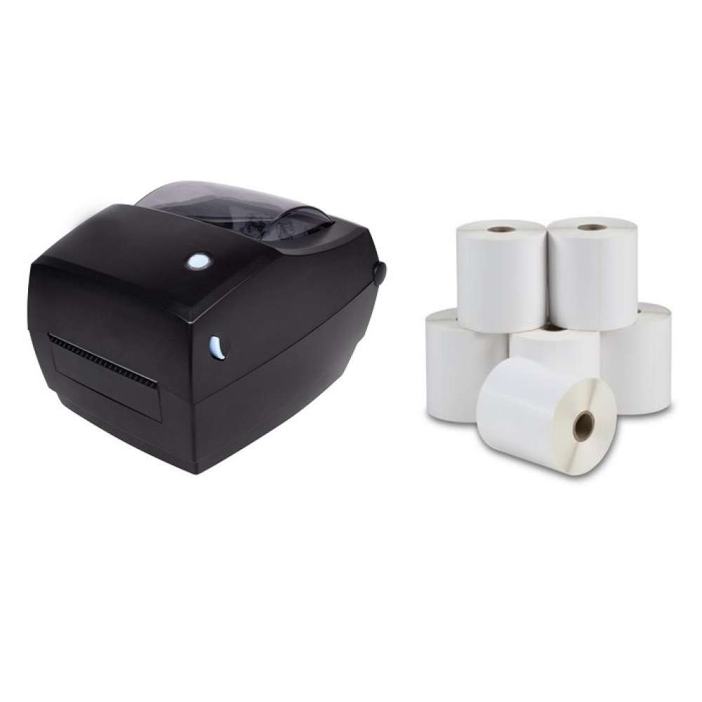 Simtek LT4521 Shipping Label Printer Bundle