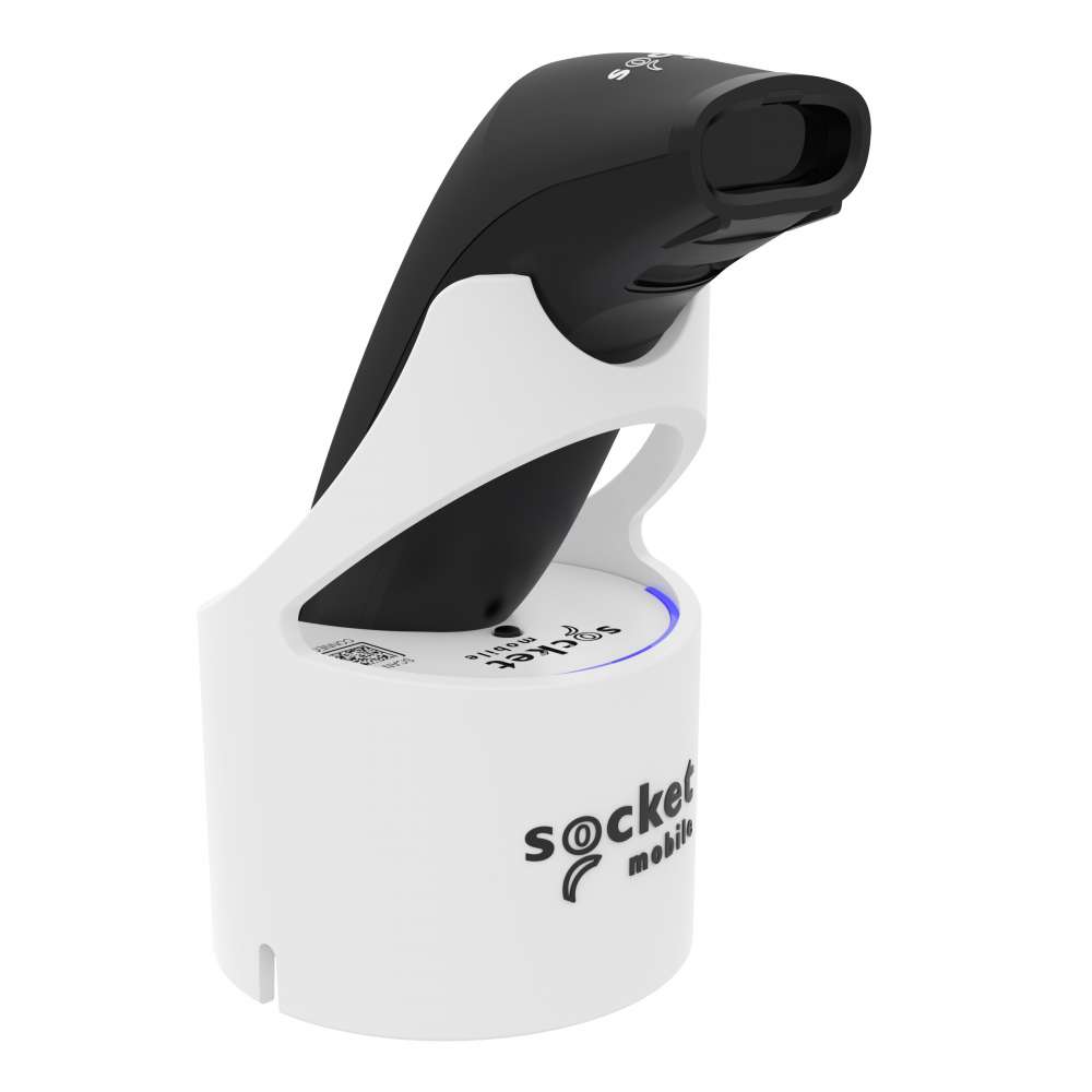SocketScan S721 2D Bluetooth (BLE) Barcode Scanner, Black & White Magic Dock