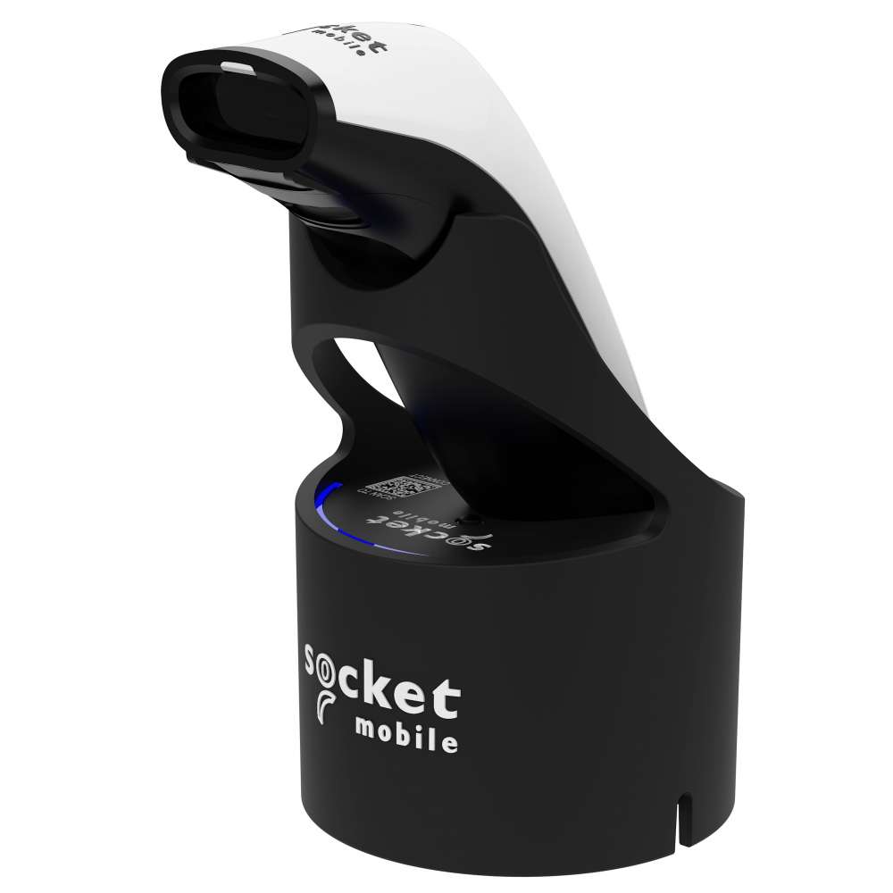 SocketScan S741 2D Bluetooth (BLE) Barcode Scanner, White & Black Magic Dock