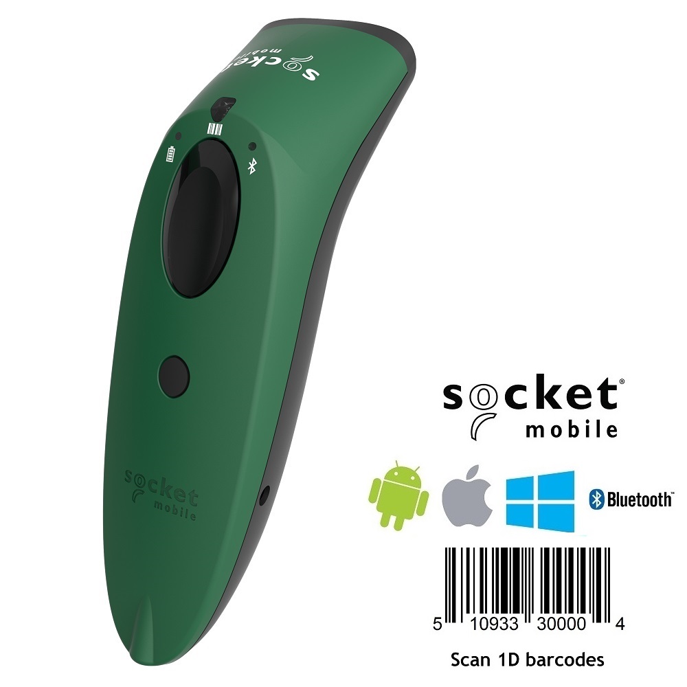Socket S700 Barcode Scanner 1D Bluetooth Green