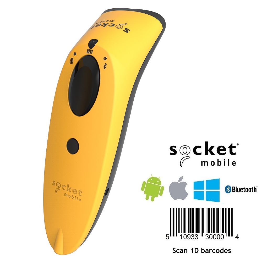 View Socket S700 Barcode Scanner 1D Bluetooth Yellow