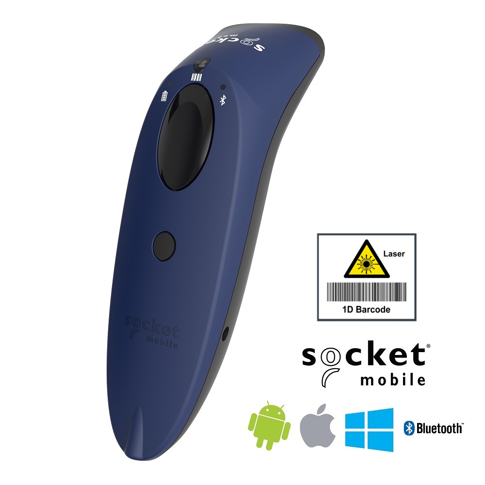 View Socket S730 Barcode Scanner 1D Laser - Blue
