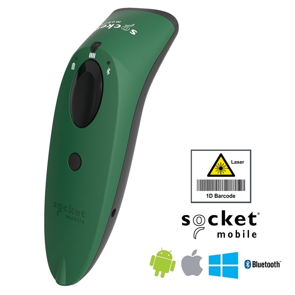 View Socket S730 Barcode Scanner 1D Laser - Green