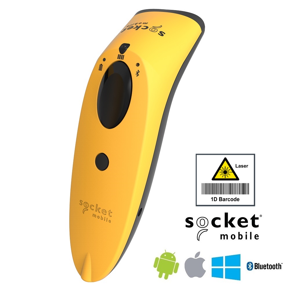 View Socket S730 Barcode Scanner 1D Laser - Yellow