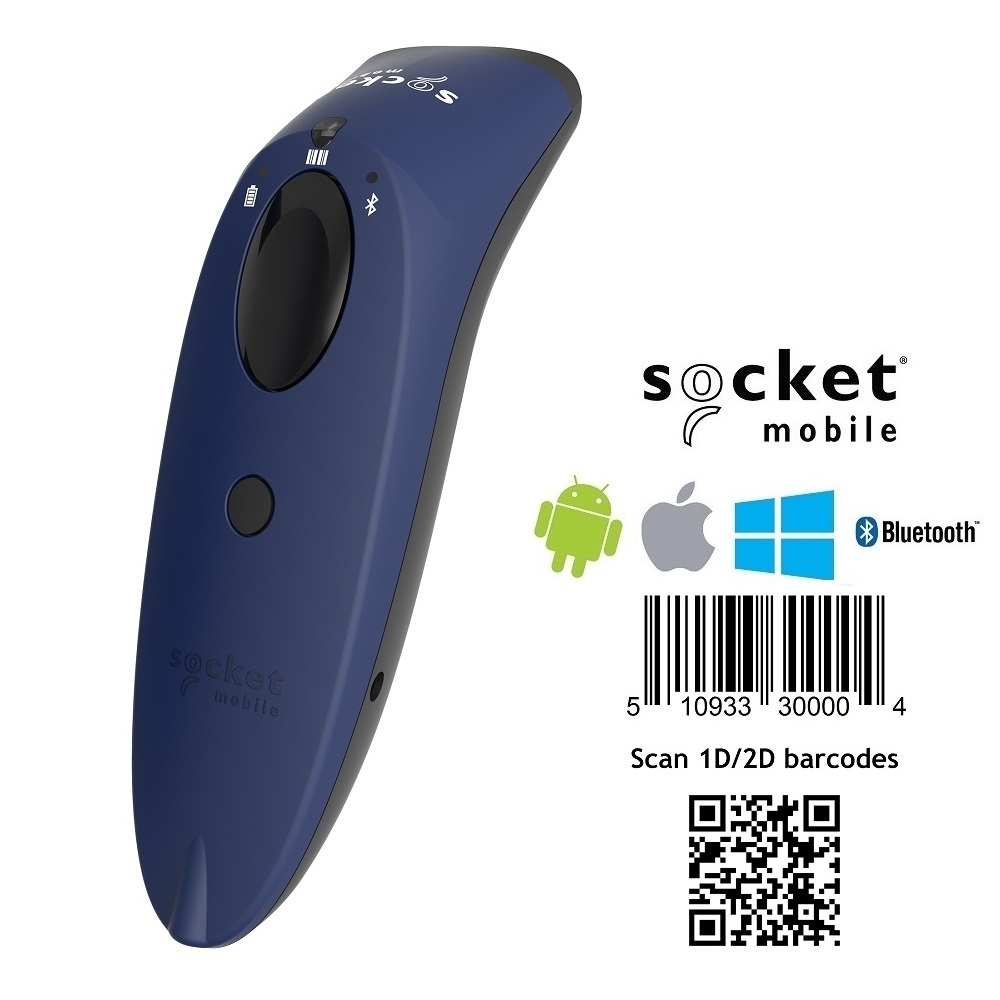 View Socket S740 2D BT Barcode Scanner - Blue