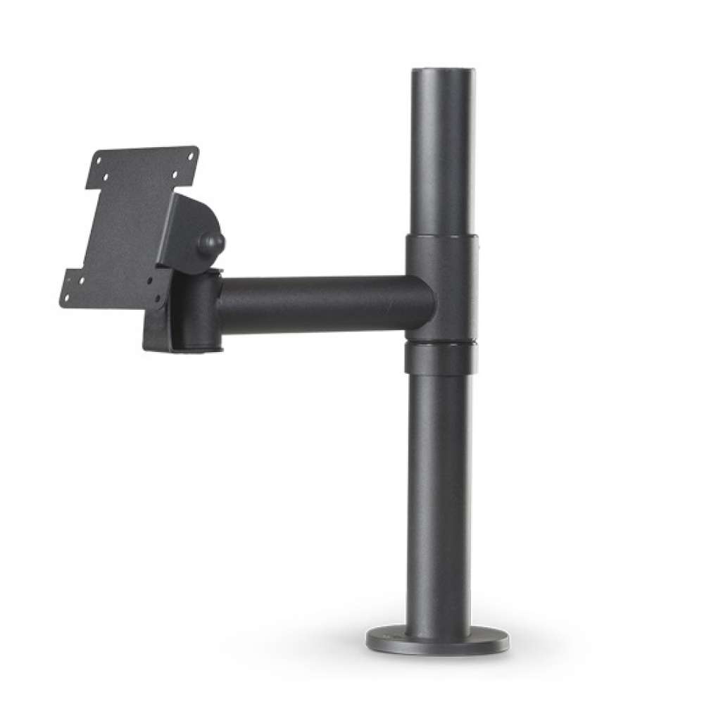 Spacepole Essesntials POS Mount with 200mm Swing Arm Black