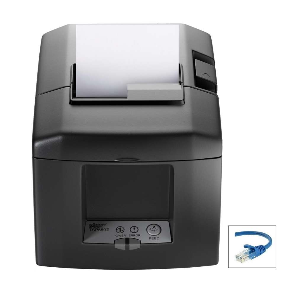 Square Compatible Star TSP654IISK Sticky Label Printer with Ethernet Interface