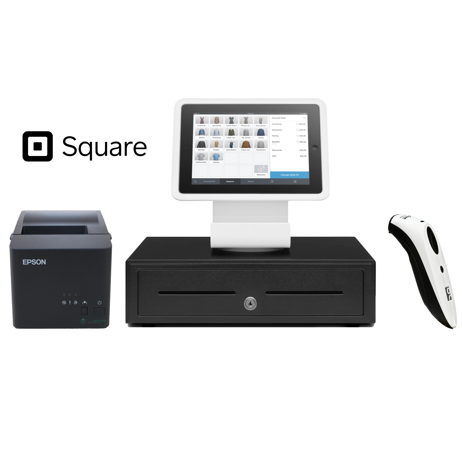 View Square Stand POS Hardware Bundle #7