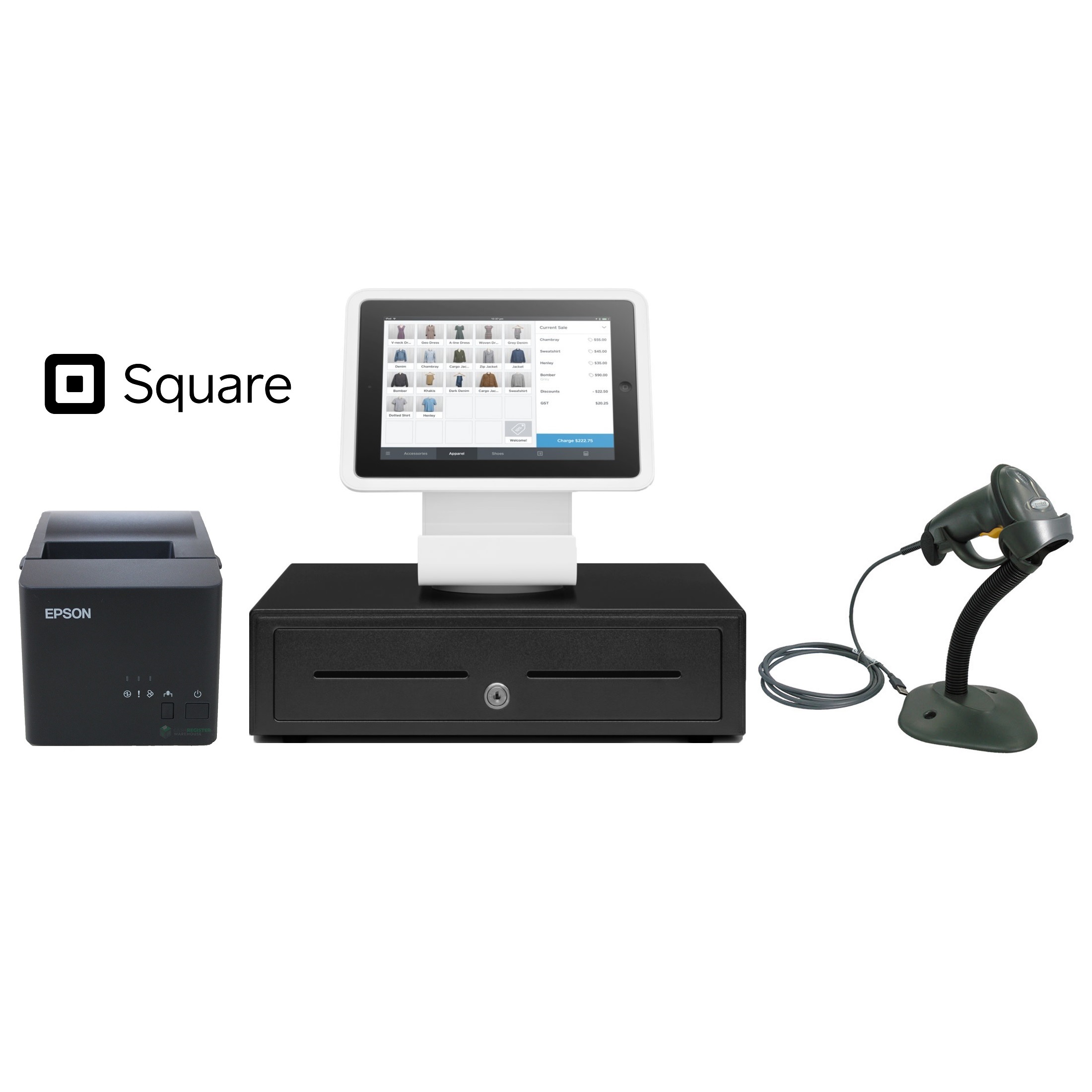 View Square Stand POS Hardware Bundle #8
