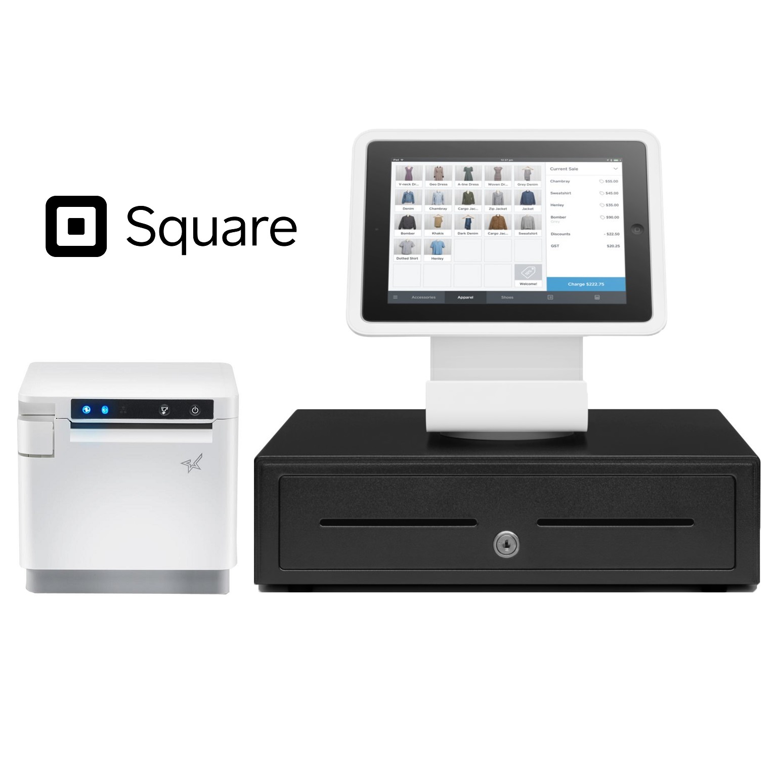 Square Stand POS Hardware Bundle #2