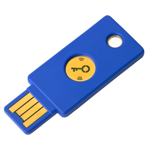 View Yubico YubiKey 2FA Security Key Blue NFC