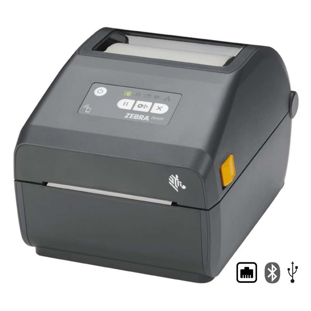 View Zebra ZD421 Direct Thermal Label Printer with Bluetooth, USB & Ethernet Interface