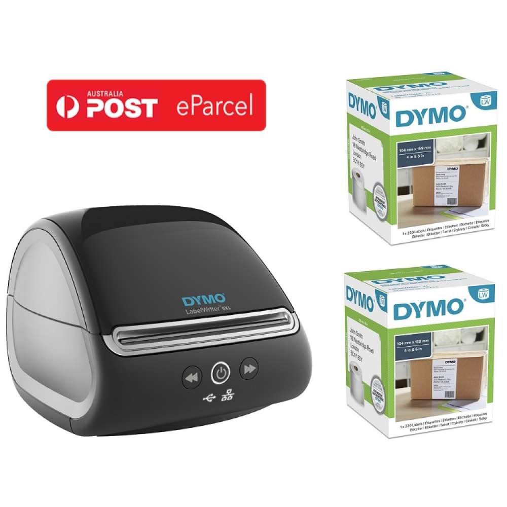 View eParcel Compatible DYMO LabelWriter 5XL Shipping Label Printer Bundle