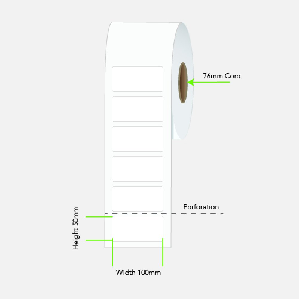 100x50 Thermal Transfer Labels Example