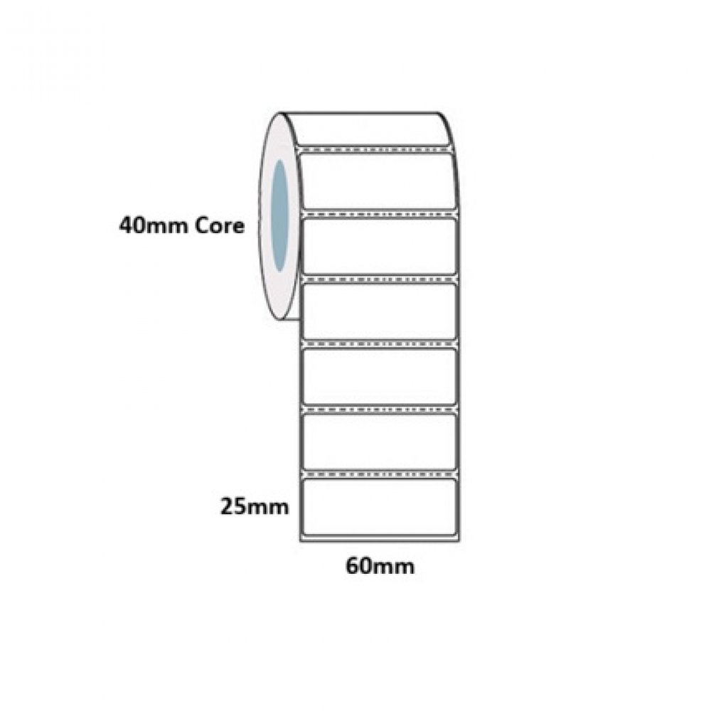 60x25 Direct Thermal Labels