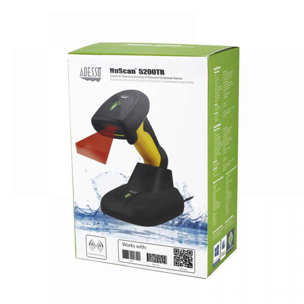 Adesso NuScan 5200TR Barcode Scanner in 