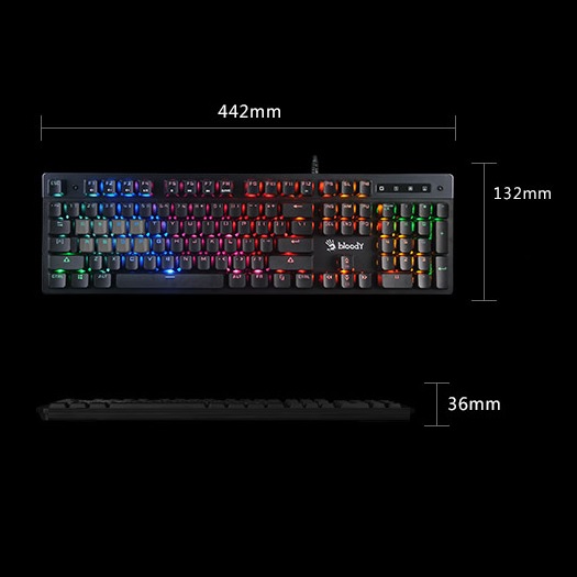 Bloody B500N USB Gaming Keyboard Neon Di