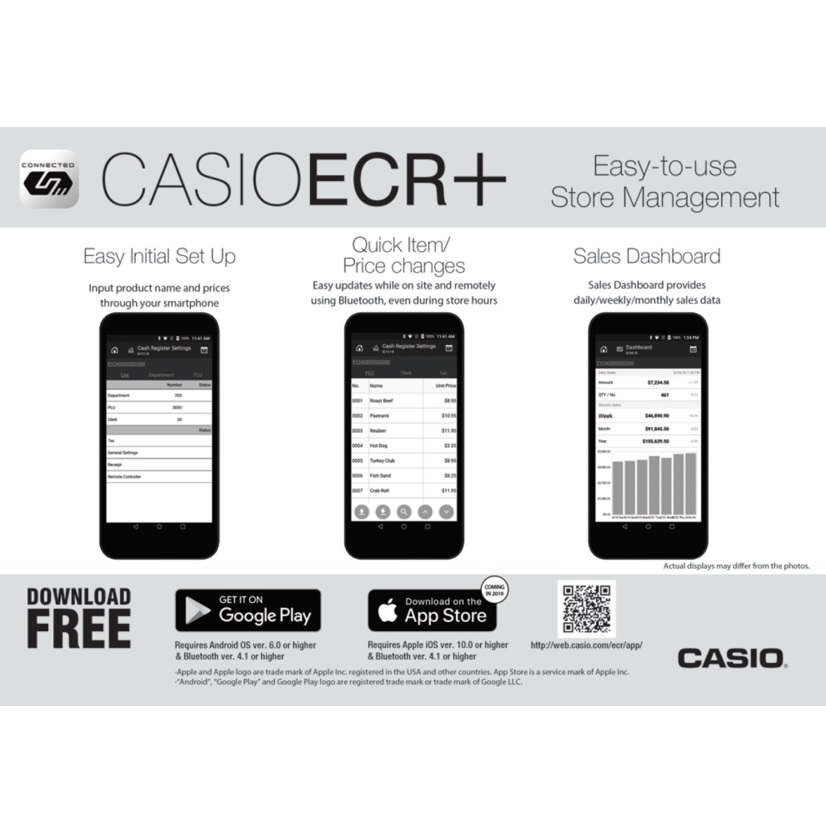 Casio ECR+ App Setup