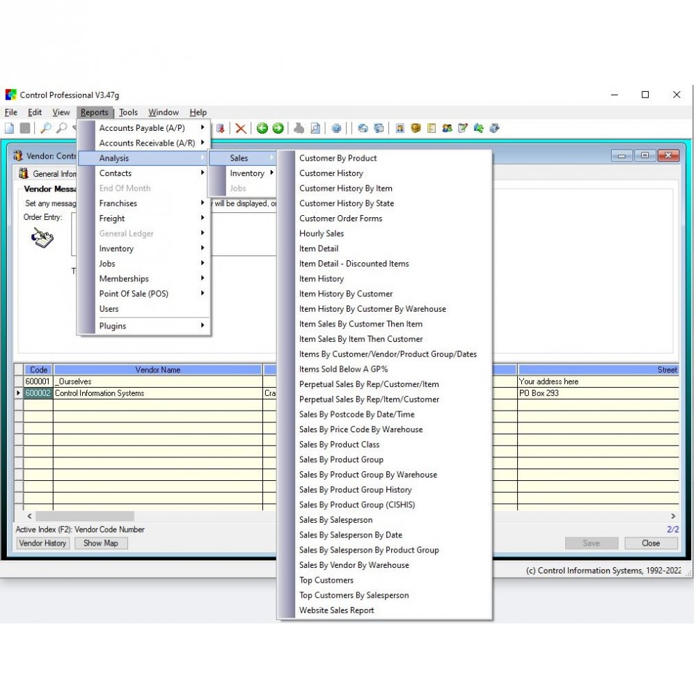 Control Pro Sales Analysis