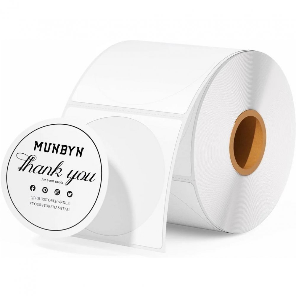 MUNBYN 2 inch x 2 inch Circle Thermal St