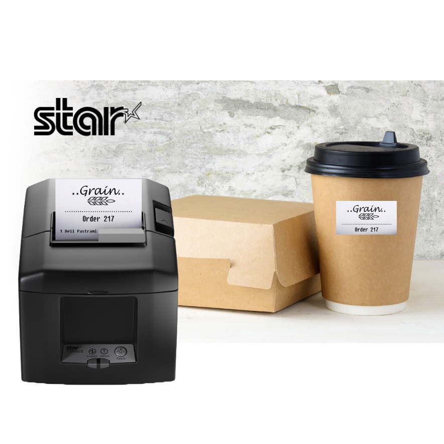 Star TSP654SKII Sticky Label Printer wit