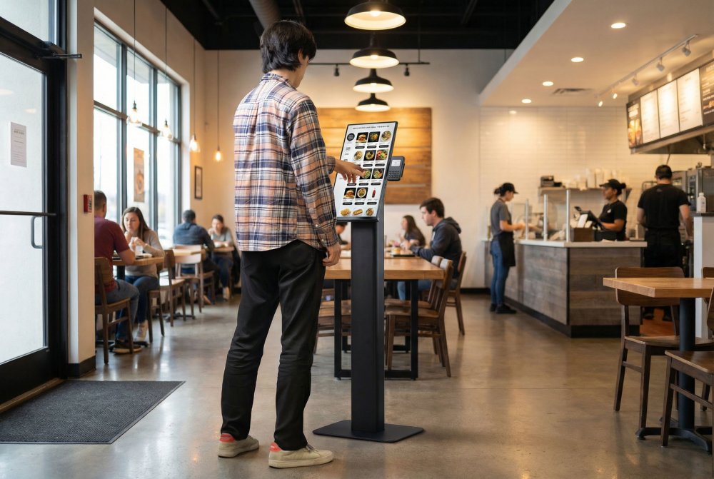 Studio Proper KIOSK01 Floor Stand In Use