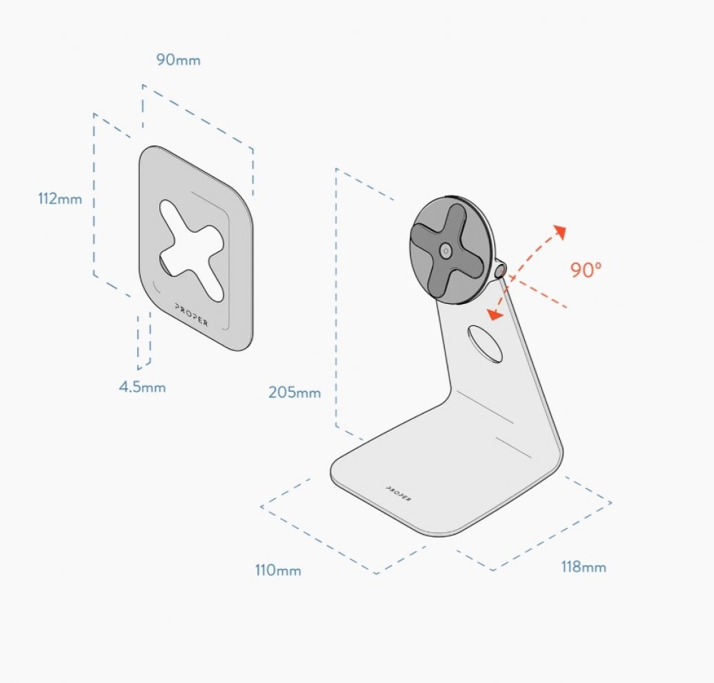 Studio Proper Universal Tablet Stand Dim