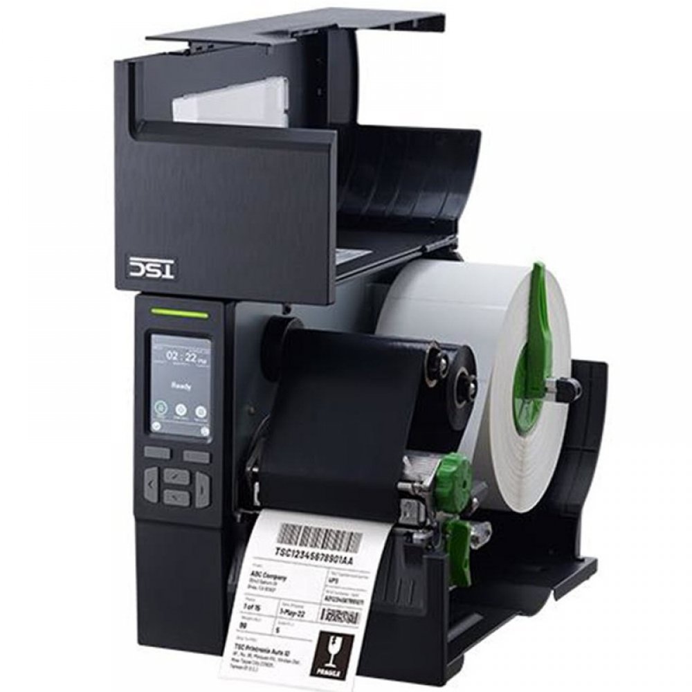 TSC MB241T Label Printer Open with Label